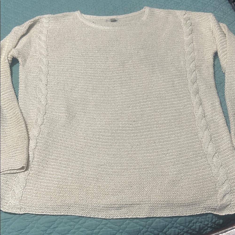 Pick 5 for $25!! Elegant White Cable Knit Sweater